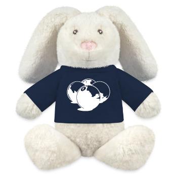 Billardkugeln Zeichnung - MiniFeet® RecycelHase® Creme - French Navy - Vorne