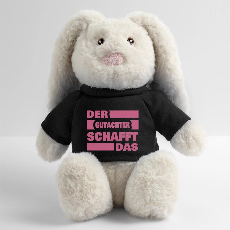 Évaluateur de travail Lapin en peluche recyclé MiniFeet® Crème