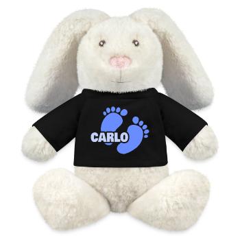 Birth Carlo - MiniFeet® RecycelHase® Bunny Cream - black - Front