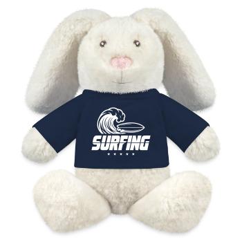 Surfing Surfboard - MiniFeet® RecycelHase® Bunny Cream - french navy - Front
