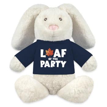 Blatt der Party Happy Fall Ernte Herbstblatt - MiniFeet® RecycelHase® Creme - French Navy - Vorne