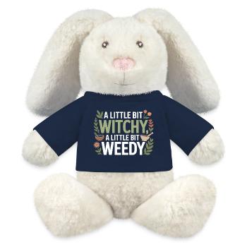 Spécialiste botanique clinique certifié en vêtements - Lapin en peluche recyclé MiniFeet® Crème - bleu marine - Devant