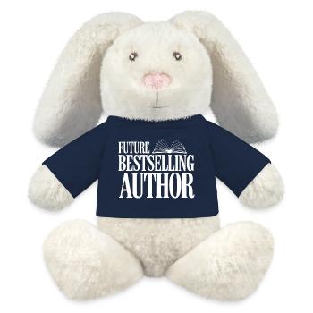 Future Bestselling Author - MiniFeet® RecycelHase® Bunny Cream - french navy - Front