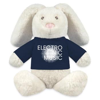 Electronic Music Poster - MiniFeet® RecycelHase® Bunny Cream - french navy - Front