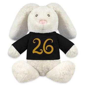 26 - MiniFeet® RecycelHase® Creme - Schwarz - Vorne