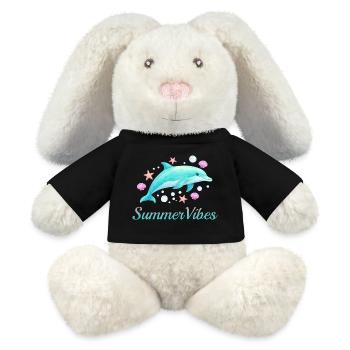 Summer Vibes - MiniFeet® RecycelHase® Bunny Cream - black - Front