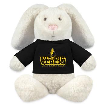 Dortmund Football Fan - MiniFeet® RecycelHase® Bunny Cream - black - Front