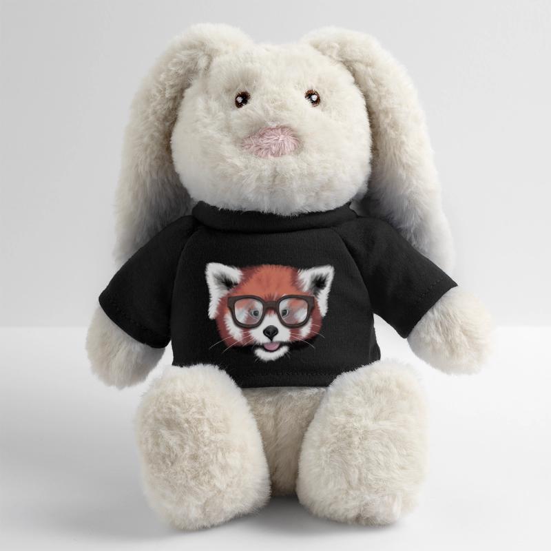 Red Panda Nerd / Glasses / minavi MiniFeet® RecycelHase® Bunny Cream