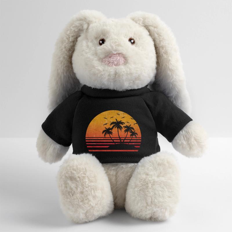 Retro Palm Sun MiniFeet® RecycelHase® Creme