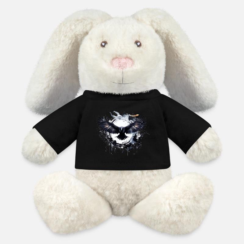 Raven - MiniFeet® RecycelHase® Bunny Cream - black