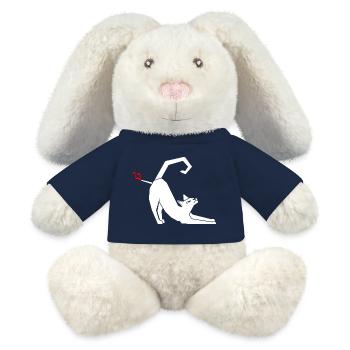 Farting Cats - MiniFeet® RecycelHase® Bunny Cream - french navy - Front