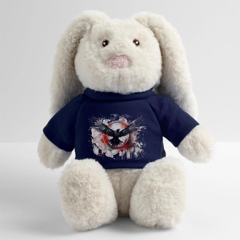 Corbeau Lapin en peluche recyclé MiniFeet® Crème