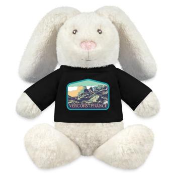 Vercors Regional Nature Park: Majestic Nature - MiniFeet® RecycelHase® Bunny Cream - black - Front