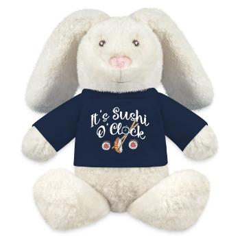 C’est Sushi O Clock 2C’est Sushi O’Clock Japonais Fo - Lapin en peluche recyclé MiniFeet® Crème - bleu marine - Devant