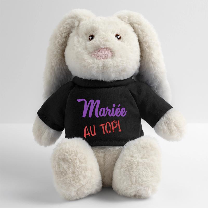 MARIEE Lapin en peluche recyclé MiniFeet® Crème