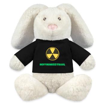 Hoffnungsstrahl - MiniFeet® RecycelHase® Creme - Schwarz - Vorne