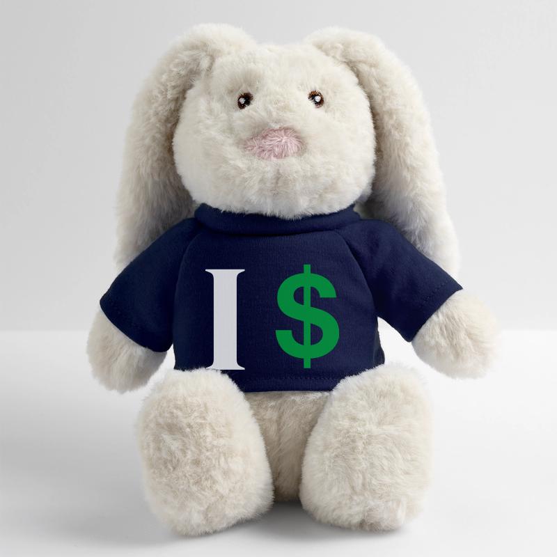 Buchstabe i Dollar MiniFeet® RecycelHase® Creme