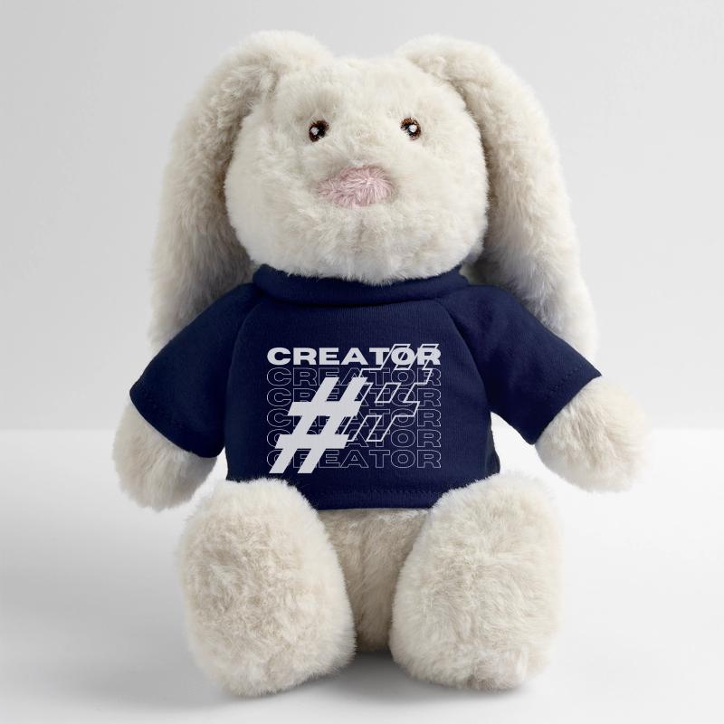 Creator Hashtag Typography MiniFeet® RecycelHase® Bunny Cream