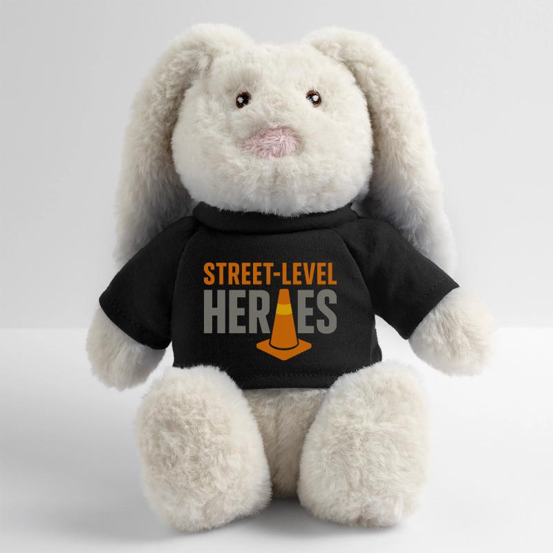 Road Construction Team Asphalt Concrete Team MiniFeet® RecycelHase® Bunny Cream