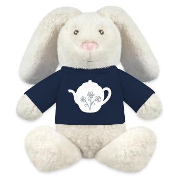 Floral Teapot Bloom - MiniFeet® RecycelHase® Bunny Cream - french navy - Front