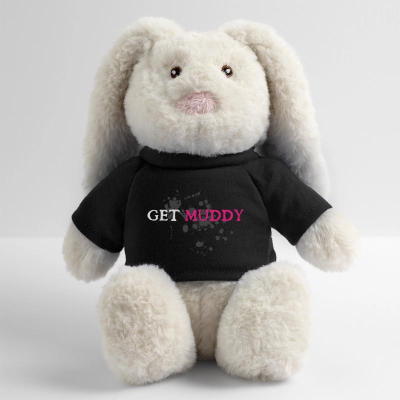 Course boueuse Schlammlauf Mud Run Muddy Lapin en peluche recyclé MiniFeet® Crème
