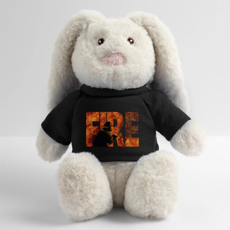 Firefighter MiniFeet® RecycelHase® Bunny Cream