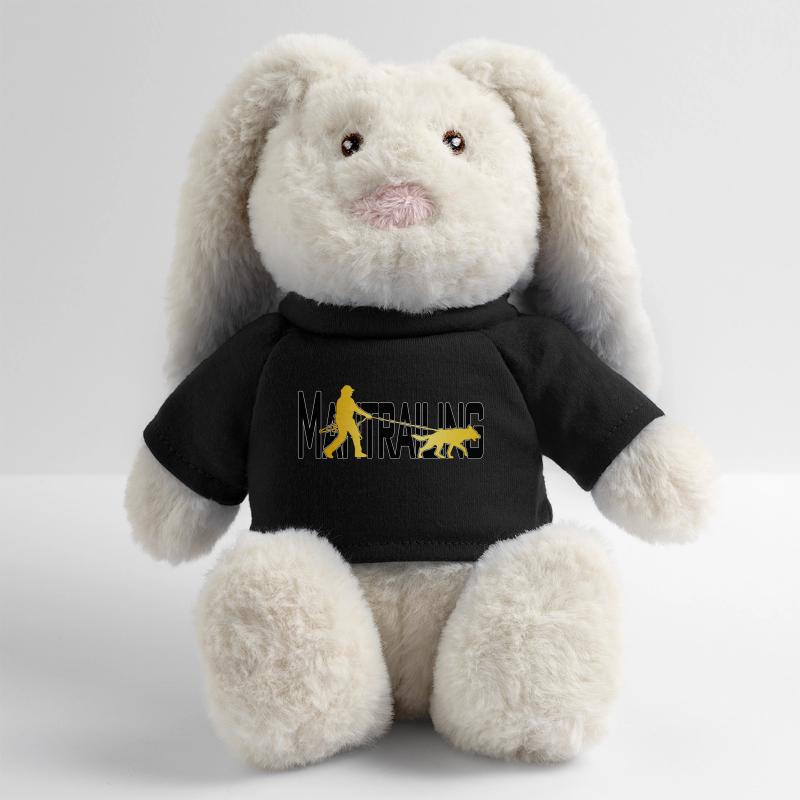 Mantrailing gold / black MiniFeet® RecycelHase® Bunny Cream