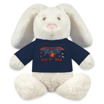 trick or treat Halloween - MiniFeet® RecycelHase® Creme - French Navy - Vorne