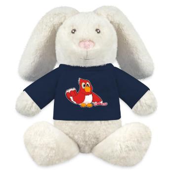 Papagei Wurm - MiniFeet® RecycelHase® Creme - French Navy - Vorne