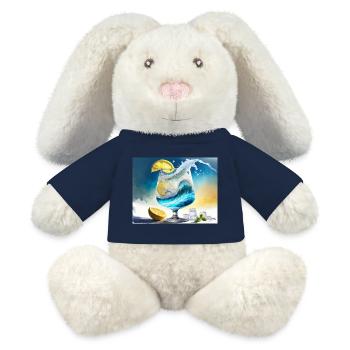 Nach mir die Ginflut Gin and Tonic monster wave - MiniFeet® RecycelHase® Creme - French Navy - Vorne