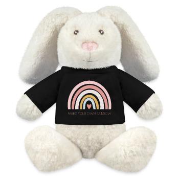 MAKE YOUR OWN RAINBOW - MiniFeet® RecycelHase® Creme - Schwarz - Vorne