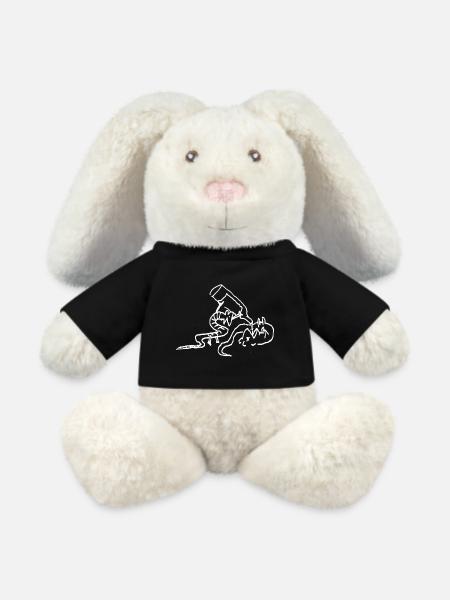 mice booze - MiniFeet® RecycelHase® Bunny Cream - black