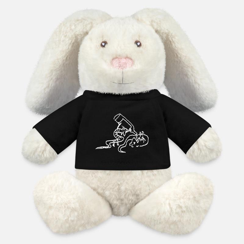 mice booze - MiniFeet® RecycelHase® Creme - Schwarz