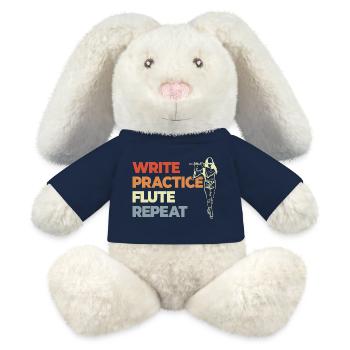 Write Practice Flute Repeat - MiniFeet® RecycelHase® Creme - French Navy - Vorne
