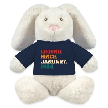 Legende seit Januar 1984 - MiniFeet® RecycelHase® Creme - French Navy - Vorne