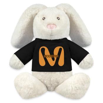 Modern - MiniFeet® RecycelHase® Creme - Schwarz - Vorne