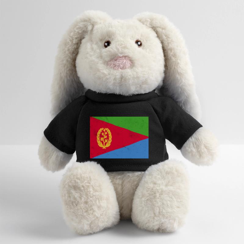 Drapeau érythréen – Identité africaine Lapin en peluche recyclé MiniFeet® Crème
