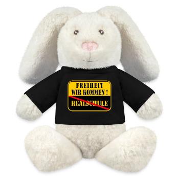Realschule Geschafft 2026 - MiniFeet® RecycelHase® Creme - Schwarz - Vorne