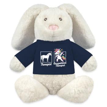 Einhorn Ergotherapie Flair - MiniFeet® RecycelHase® Creme - French Navy - Vorne