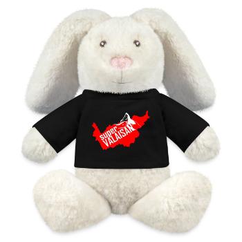 Super Valaisan des Alpes - Lapin en peluche recyclé MiniFeet® Crème - noir - Devant