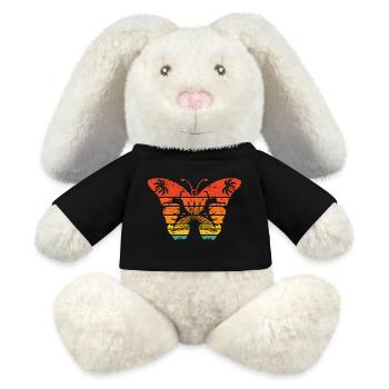 Strange Butterfly Effect - MiniFeet® RecycelHase® Bunny Cream - black - Front