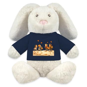 Children spend their time playing games - MiniFeet® RecycelHase® Bunny Cream - french navy - Front