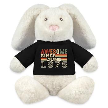 June 1975 Original 1975 Jubilee 1975 June 1975 - MiniFeet® RecycelHase® Bunny Cream - black - Front