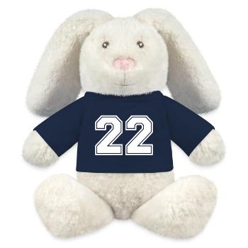 22 - MiniFeet® RecycelHase® Creme - French Navy - Vorne