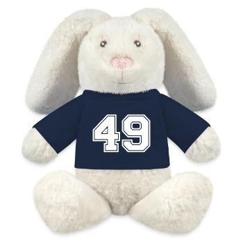 Nummer 49 - MiniFeet® RecycelHase® Creme - French Navy - Vorne