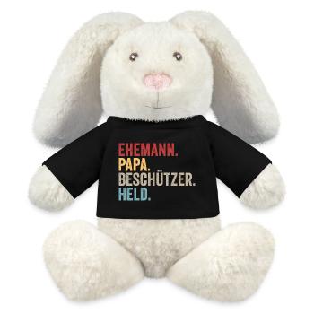 Bester Papa Der Welt - MiniFeet® RecycelHase® Creme - Schwarz - Vorne