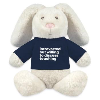 Teacher - MiniFeet® RecycelHase® Bunny Cream - french navy - Front