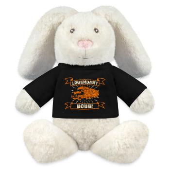 Bobbi as a trucker - MiniFeet® RecycelHase® Bunny Cream - black - Front