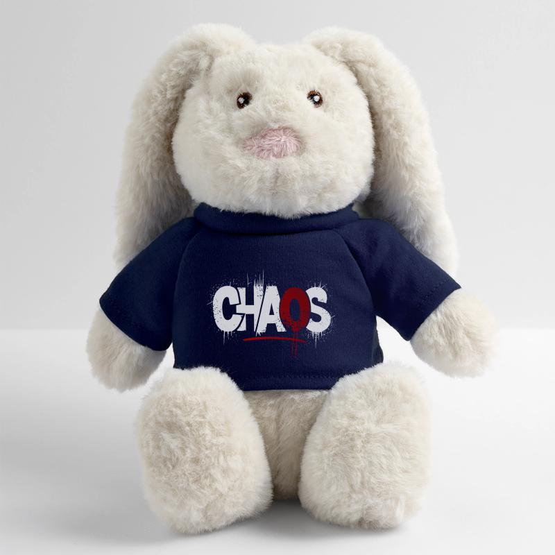 Symbolisme des éclaboussures de chaos Lapin en peluche recyclé MiniFeet® Crème
