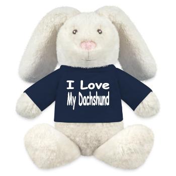 Dachshund - MiniFeet® RecycelHase® Bunny Cream - french navy - Front